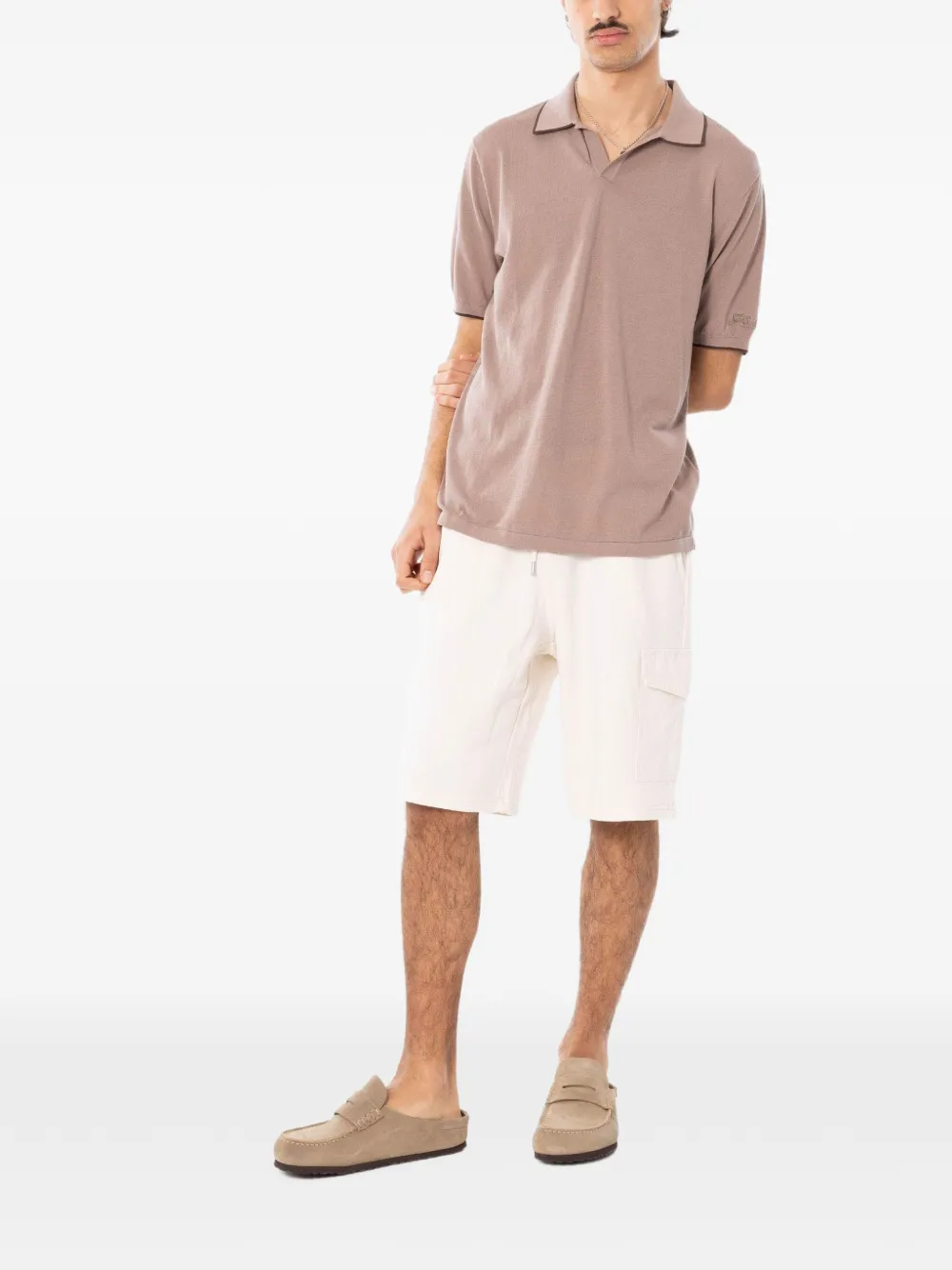 MC2 Saint Barth Sloan T-shirt met korte mouwen en polokraag Grijs