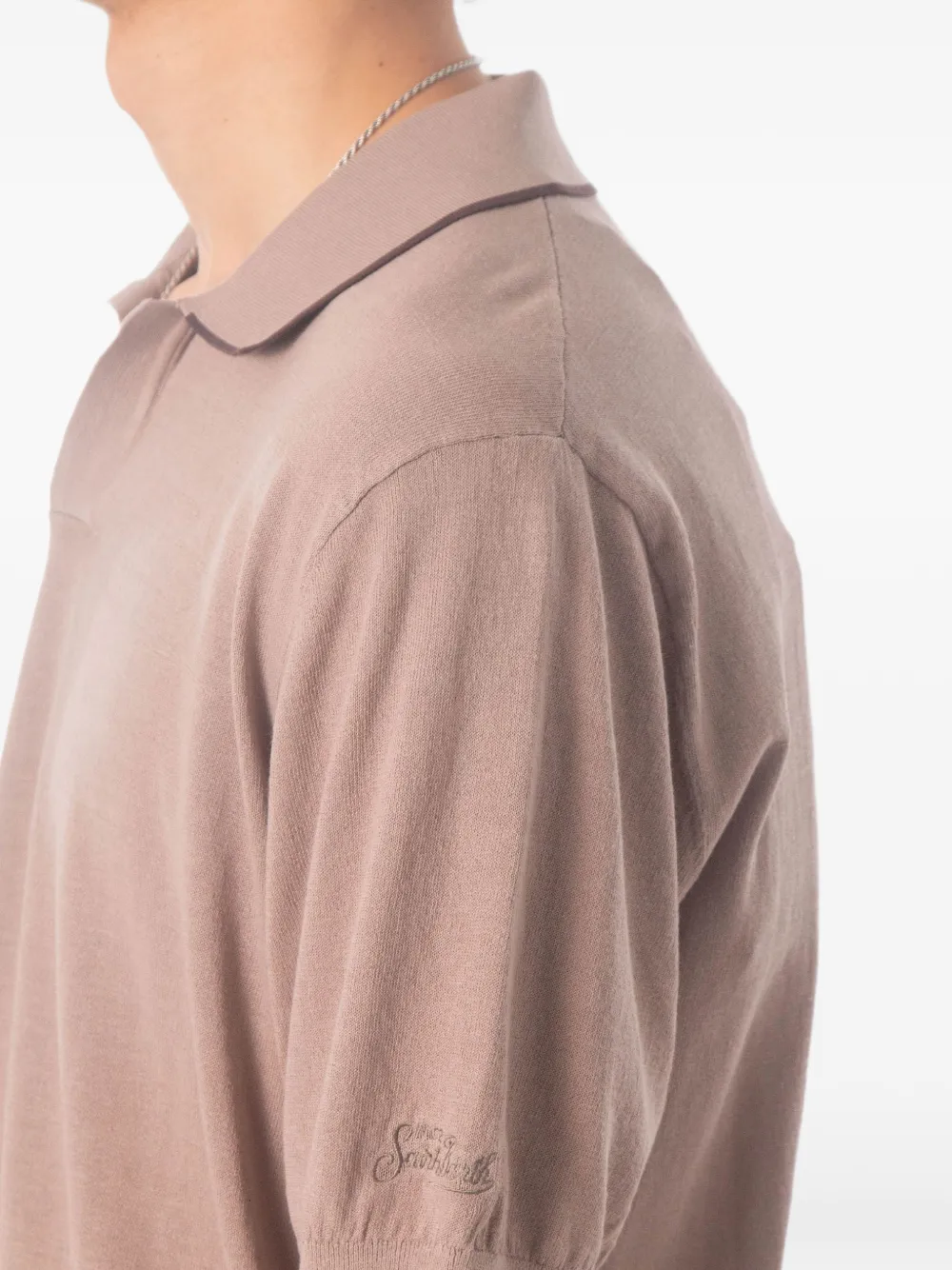 MC2 Saint Barth Sloan T-shirt met korte mouwen en polokraag Grijs