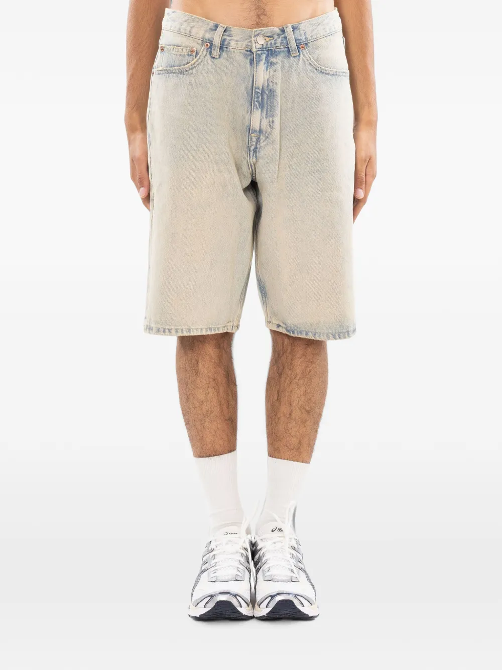 Dr Denim Omar Denim Shorts In Neutral