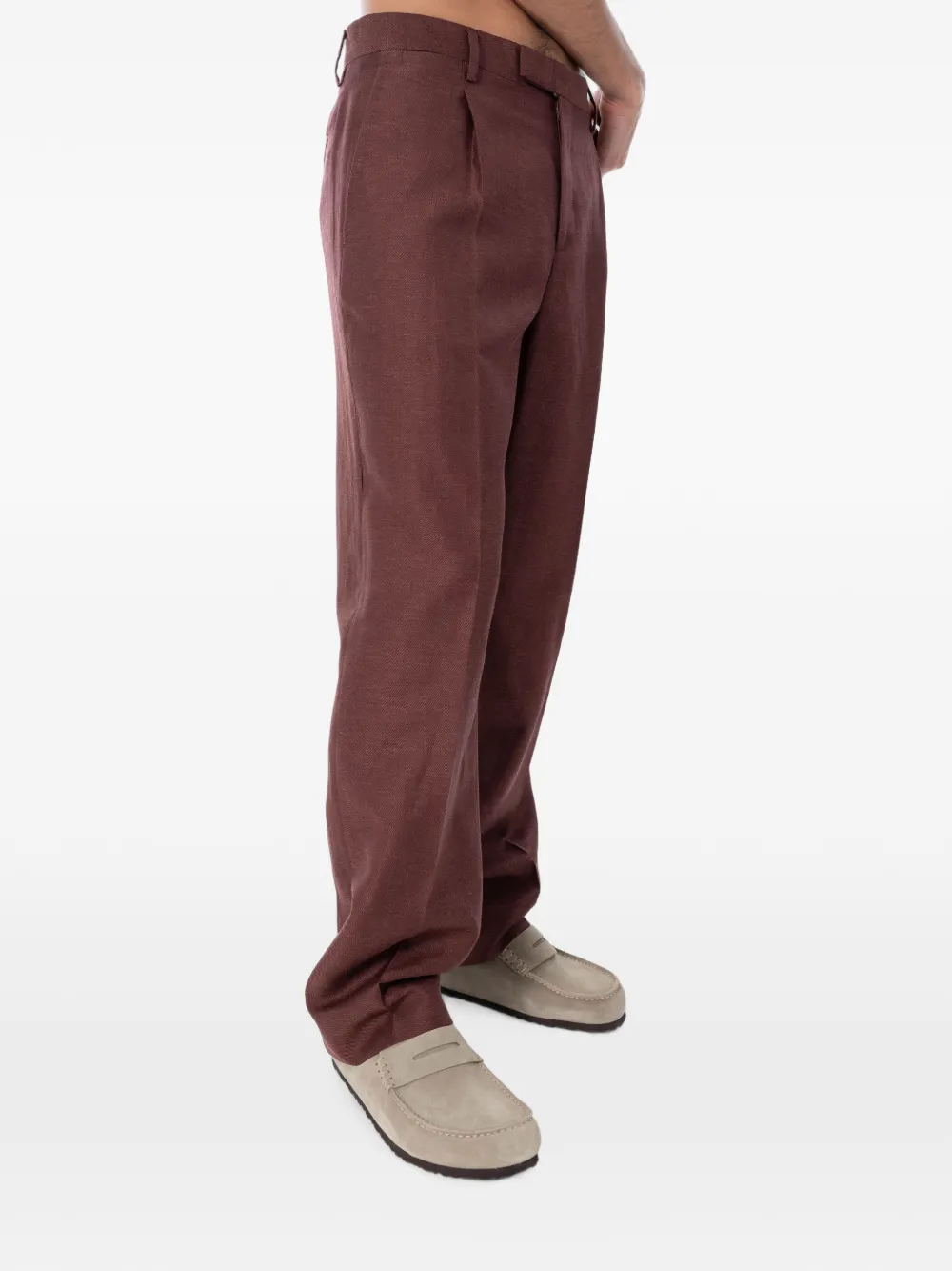 Briglia 1949 Marguttas broek met plooien Bruin