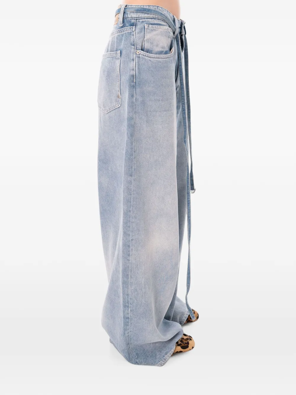 Cycle Jeans met wijde pijpen Blauw