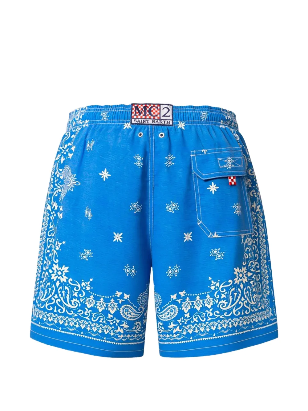 MC2 Saint Barth Zwembroek met paisley-print Blauw