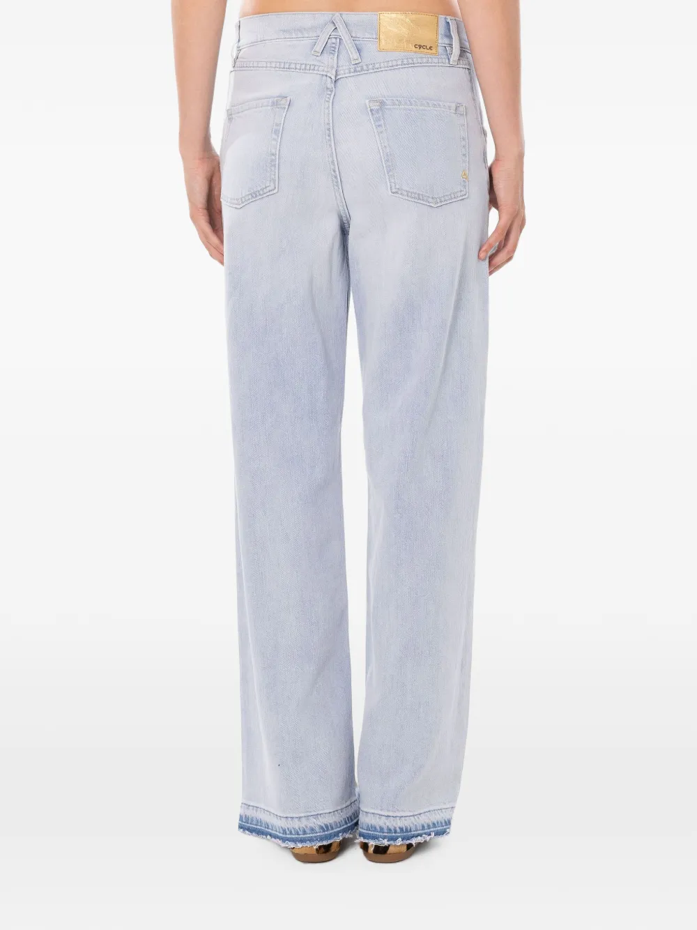 Cycle Aida jeans met onafgewerkte boorden Blauw