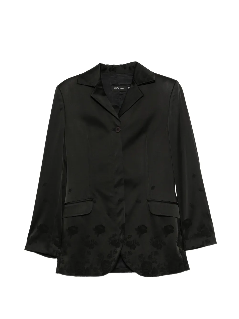 Romeo Gigli Pre-Owned veste à fleurs en jacquard (années 1990) - Noir Romeo Gigli Pre-Owned veste à fleurs en jacquard (années 1990) - Noir