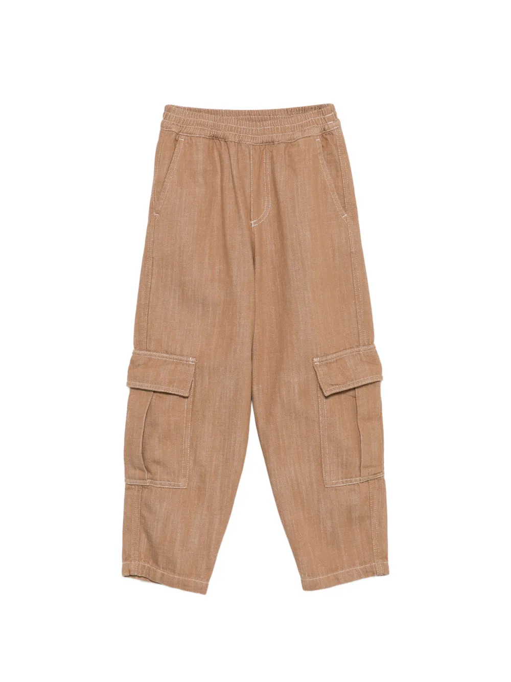 Emporio Armani Kids elasticated-waist cargo pants - Marrone
