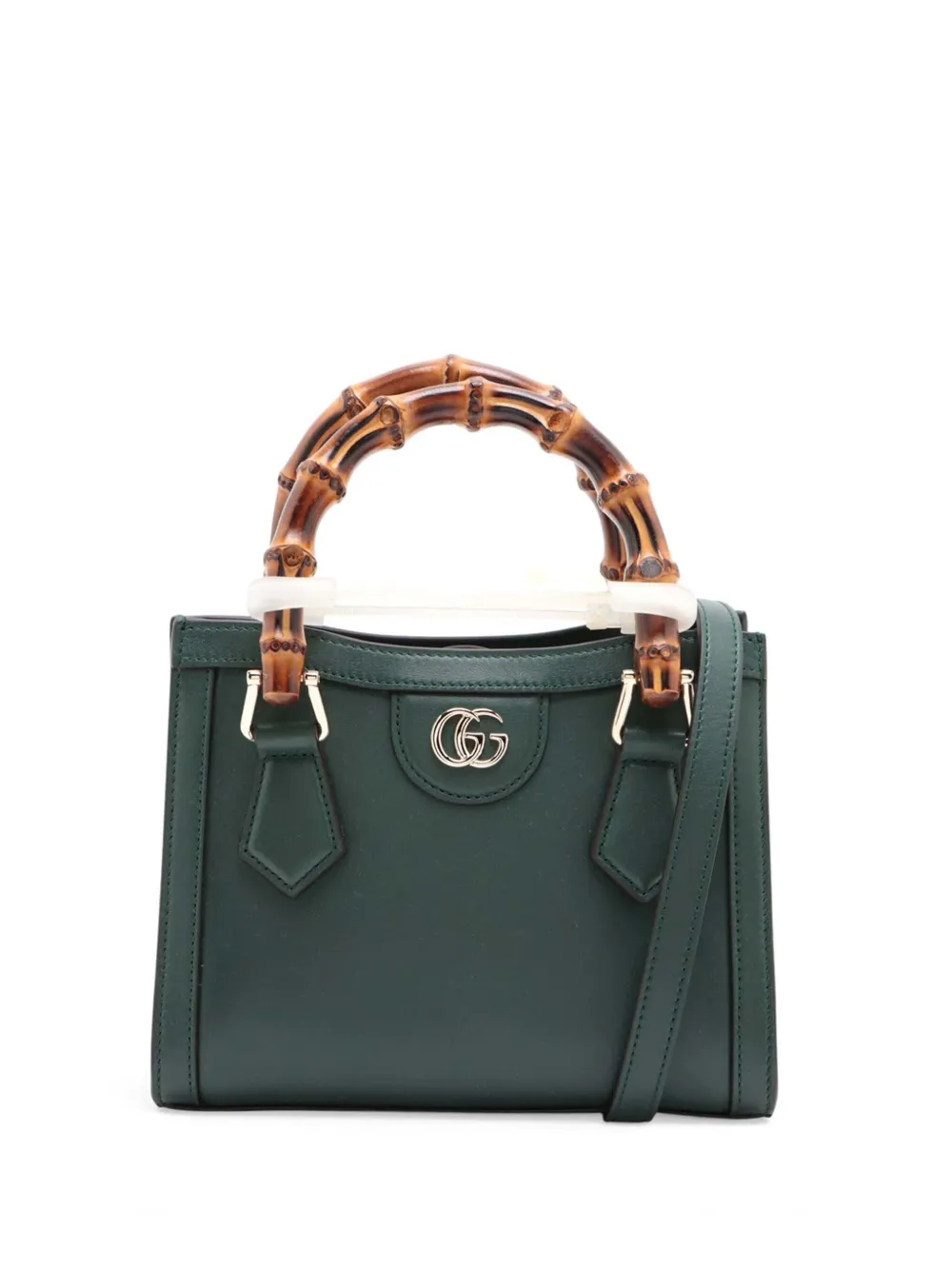 Gucci Pre-Owned 2000-2015 mini Bamboo Diana Satchel-Tasche aus Kalbsleder - Grün
