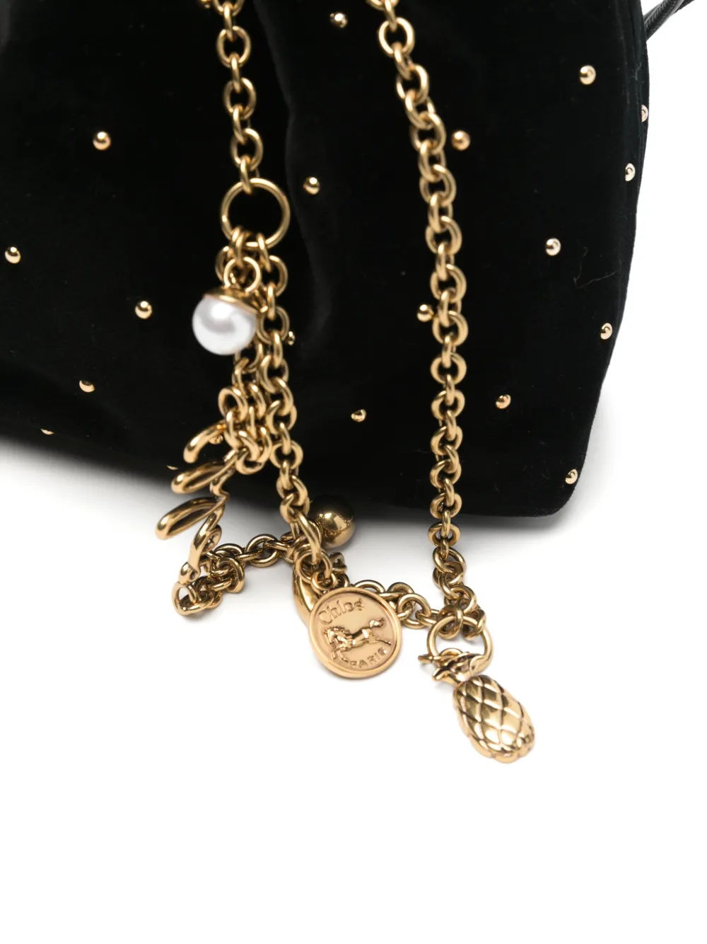 Chloé Mini-tas met studs Zwart