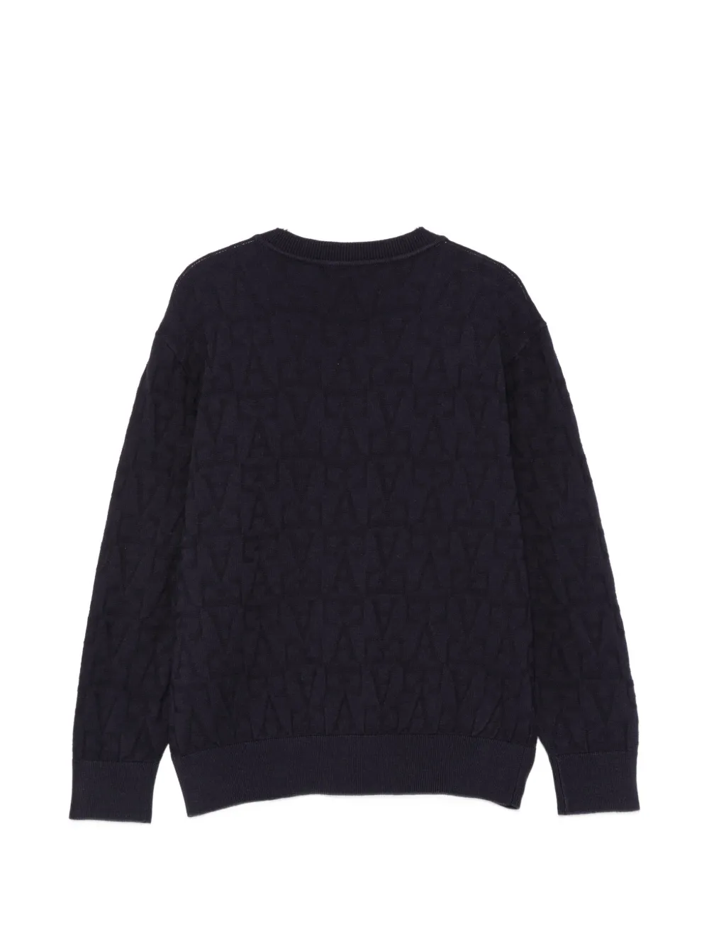 Emporio Armani Kids Trui met logo-patroon Blauw