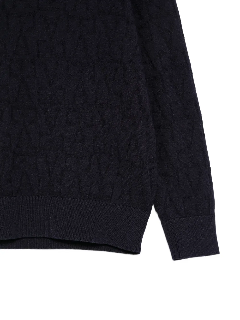 Emporio Armani Kids Trui met logo-patroon Blauw