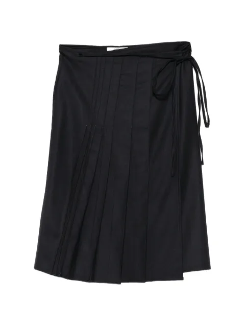 Barena pleated wrap skirt