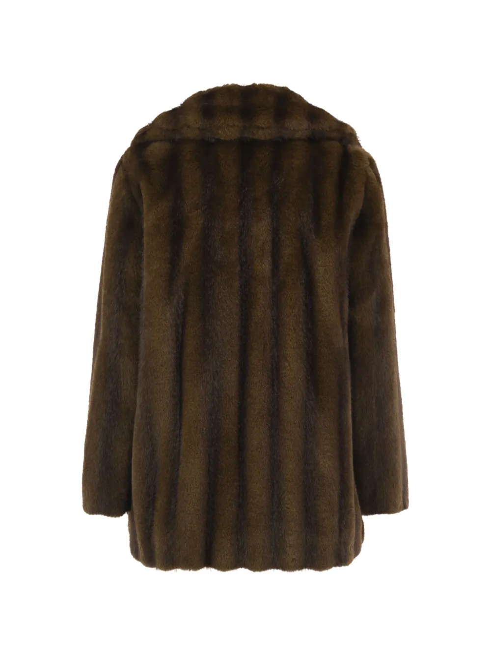 Max Mara Jack van imitatiebont met wijde revers Bruin