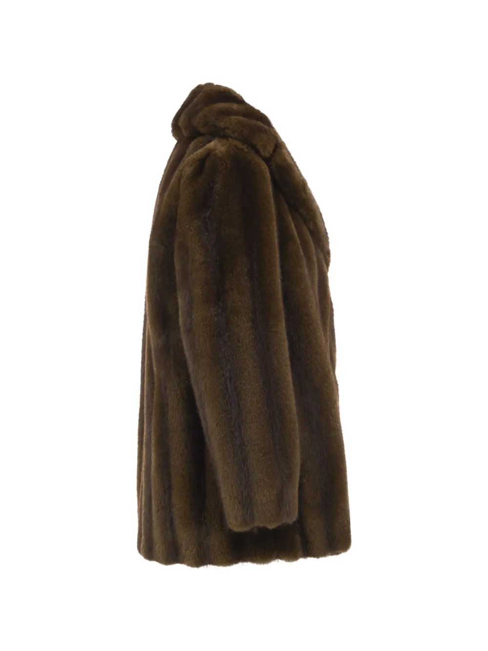 Max Mara Jack van imitatiebont met wijde revers Bruin