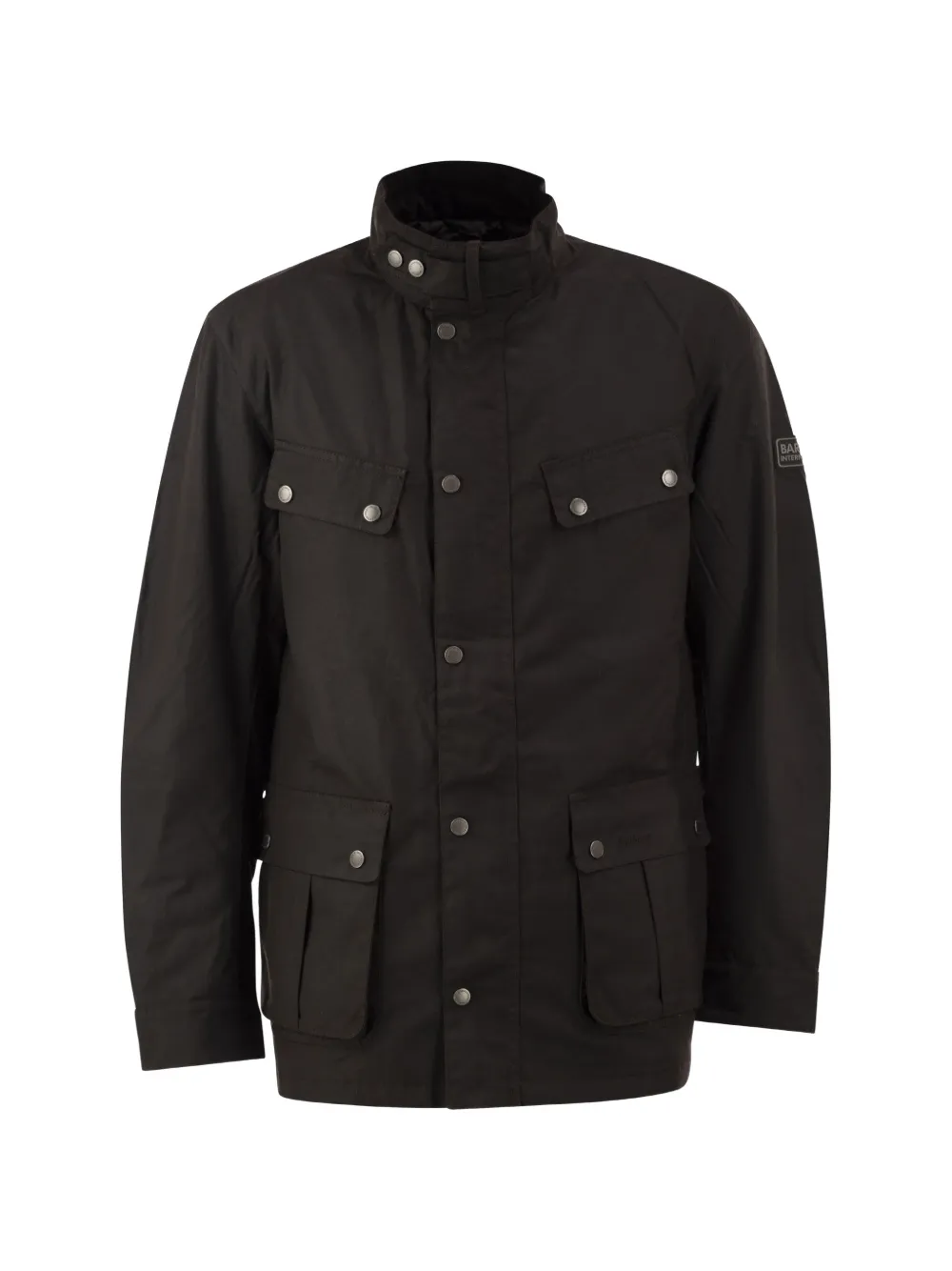 Barbour International Tourer Duke waxed military-style jacket - Braun
