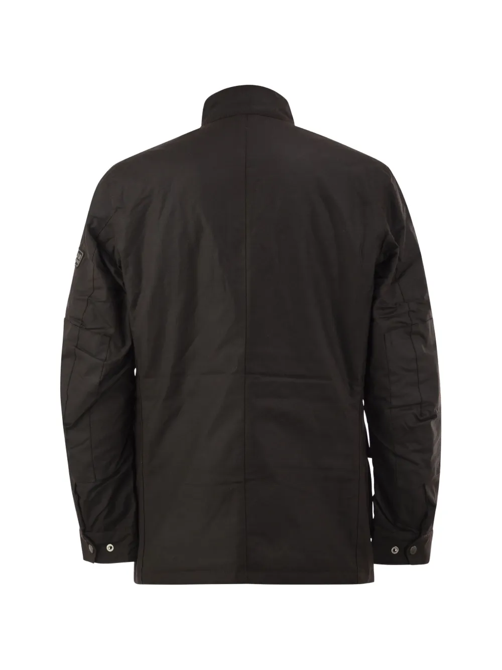 Barbour International Tourer Duke gewaxt jack in militaire stijl Bruin