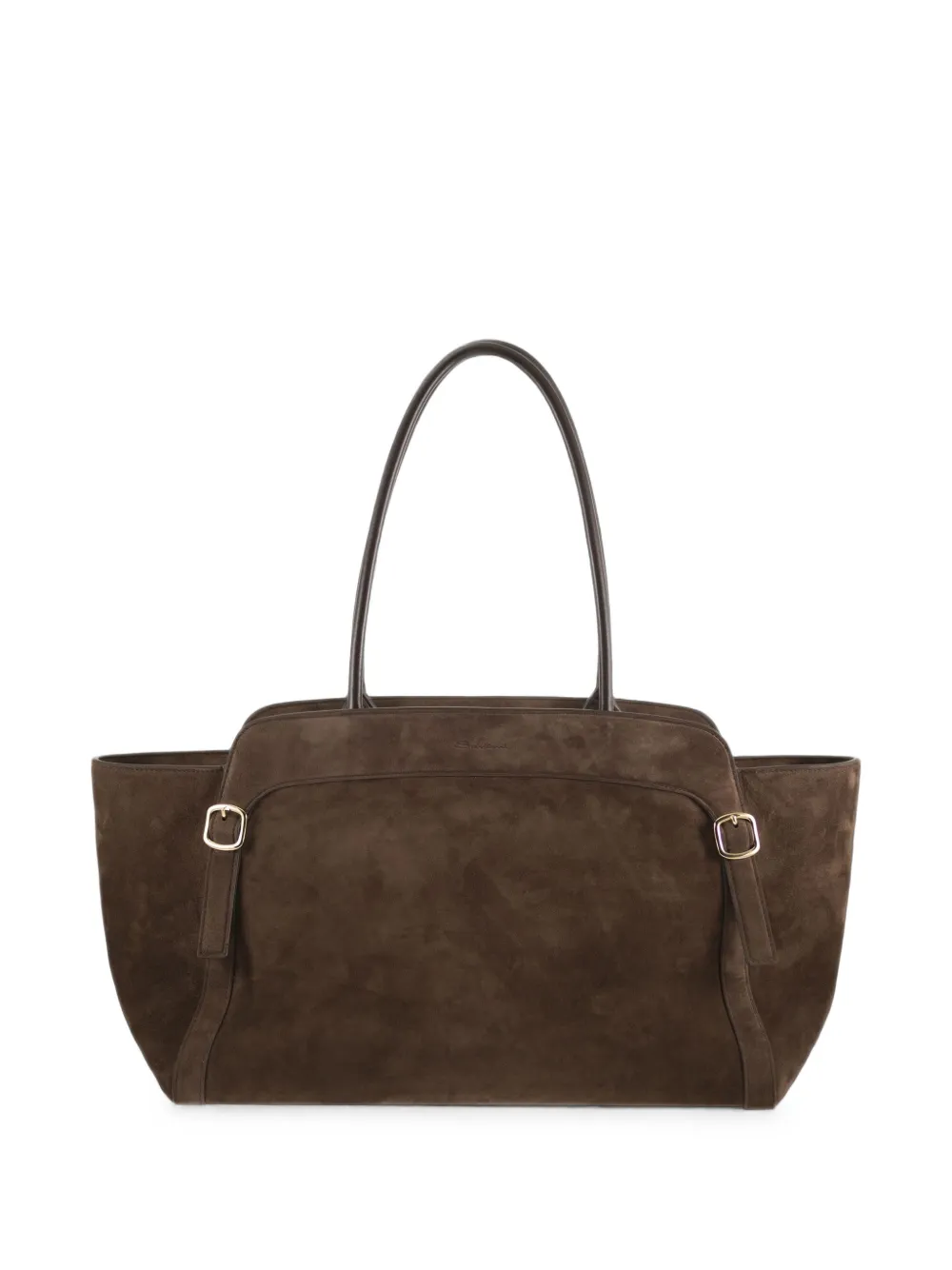Santoni Didi suède shopper Bruin