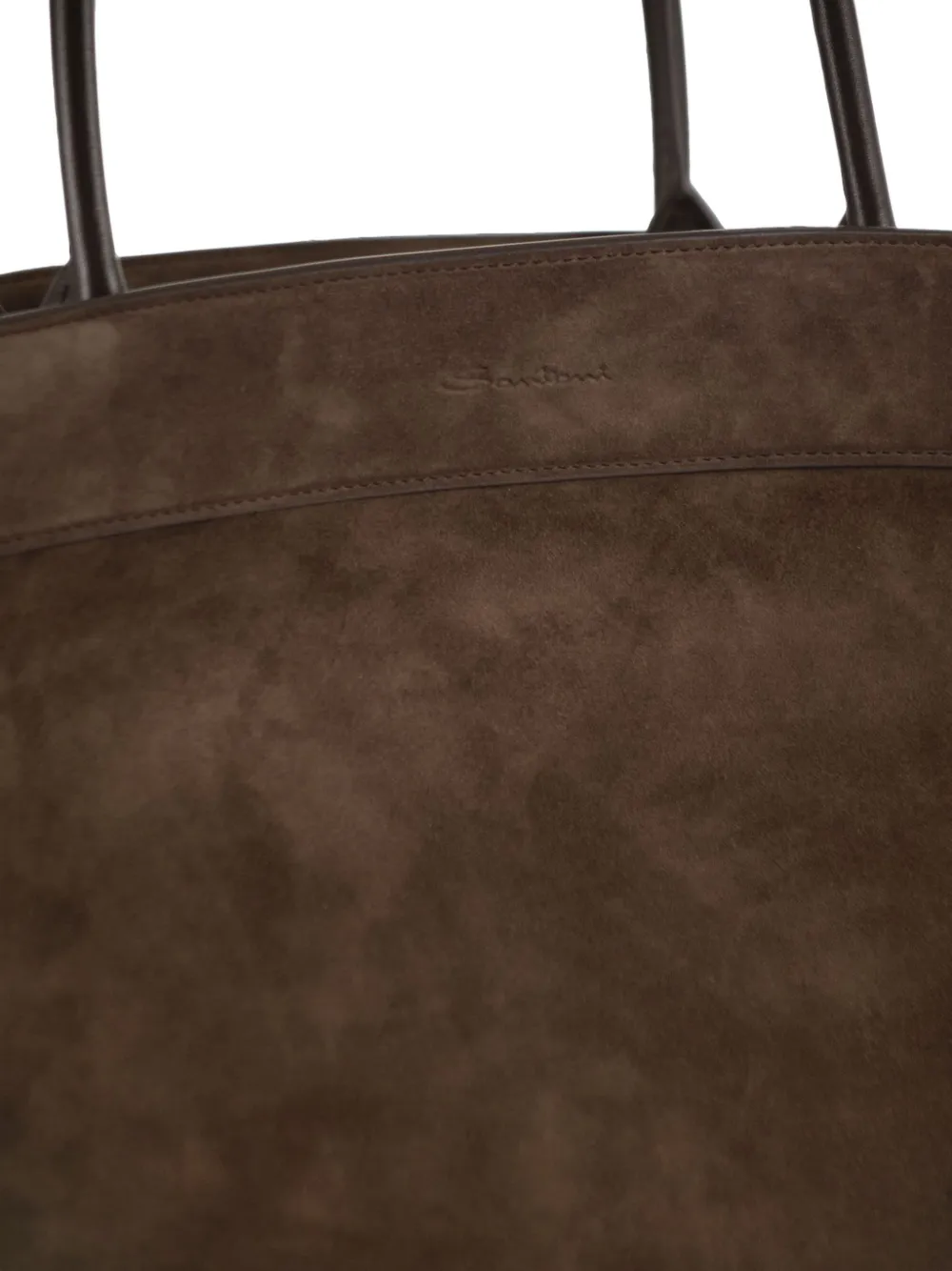 Santoni Didi suède shopper Bruin