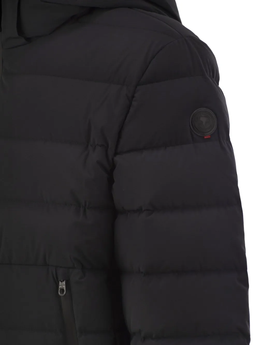 CAPE HORN Williams gewatteerd jack met capuchon Zwart