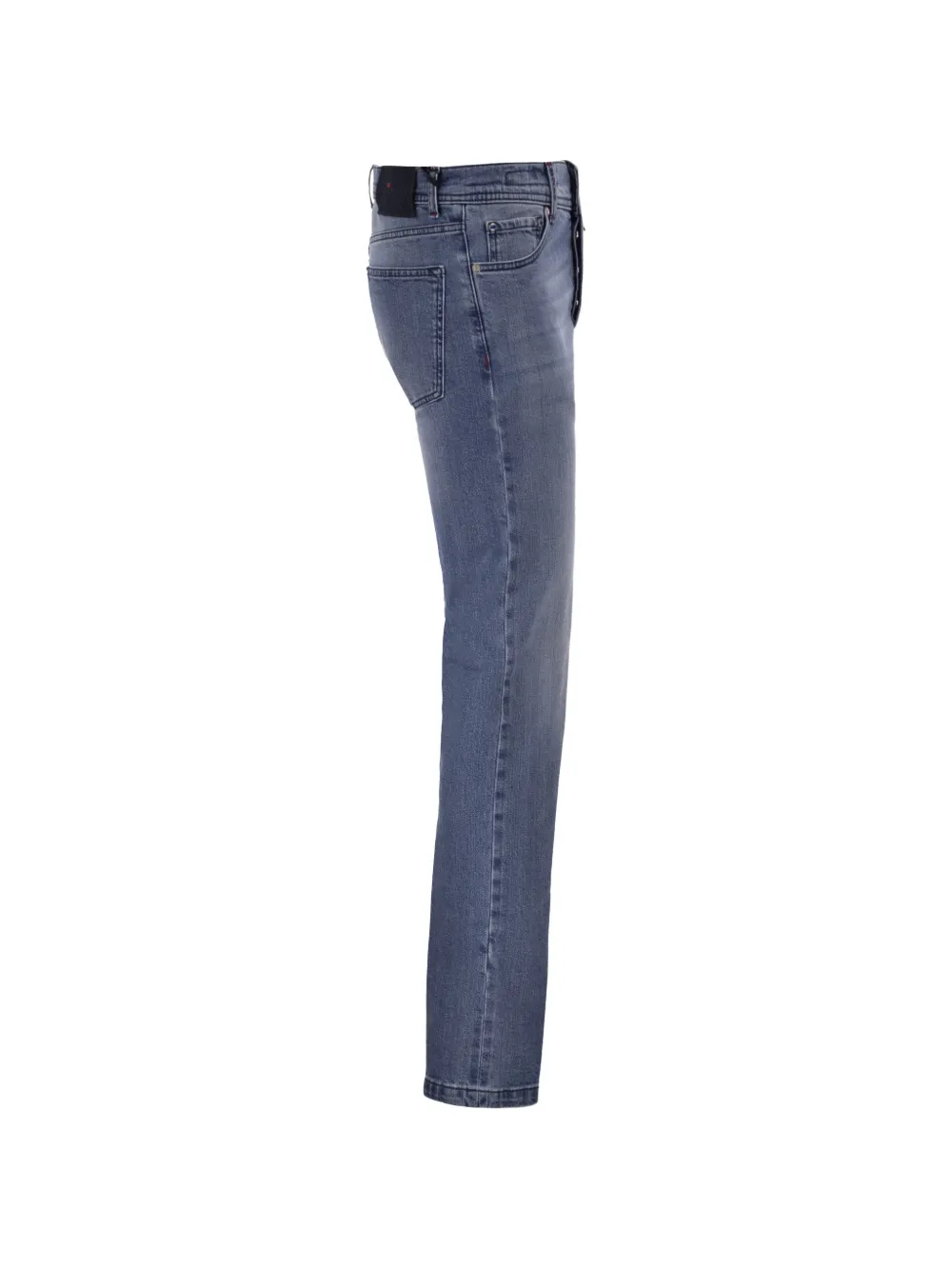 Kiton Skinny jeans met vijf zakken en vervaagd effect Blauw