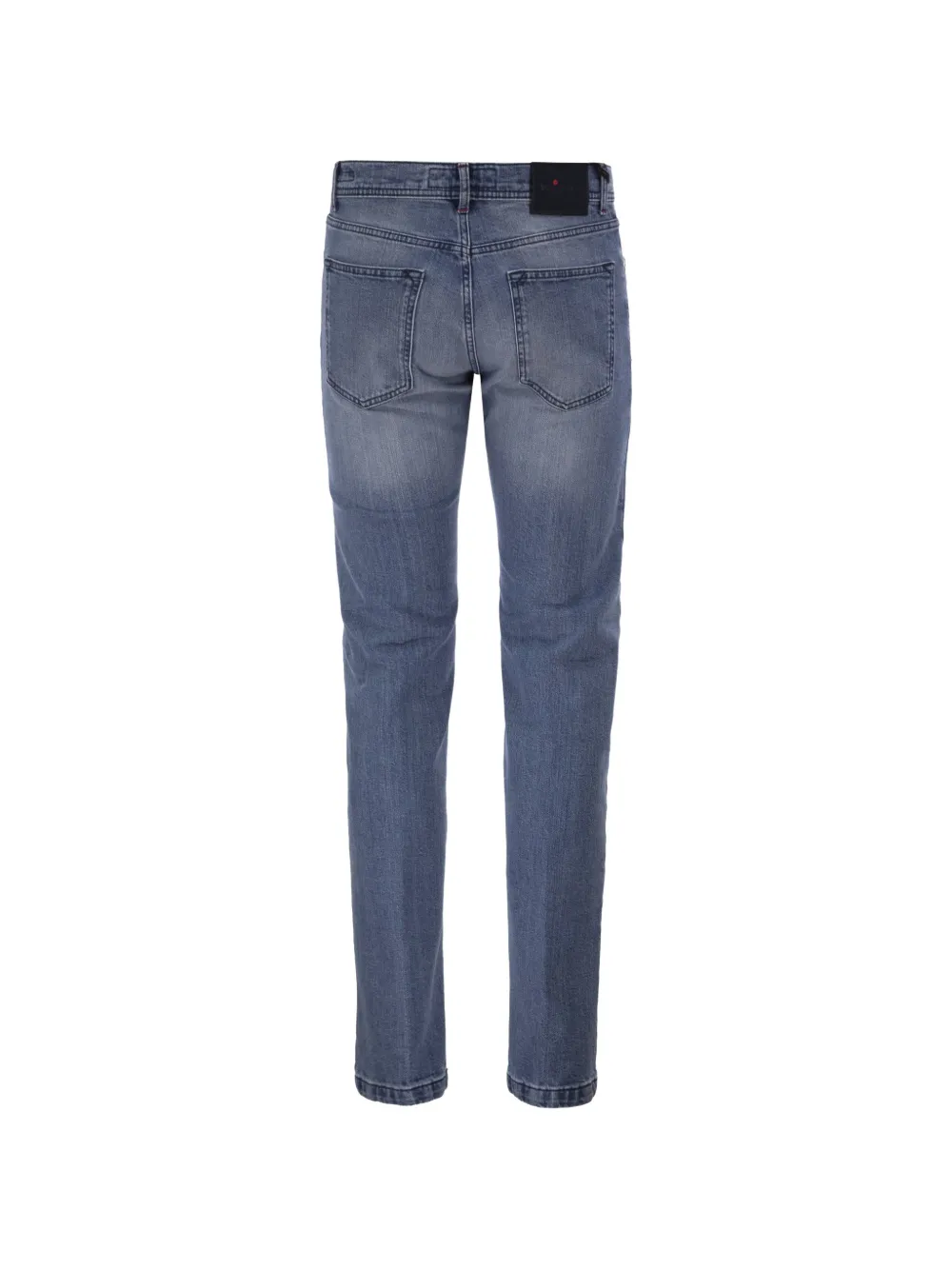 Kiton Skinny jeans met vijf zakken en vervaagd effect Blauw