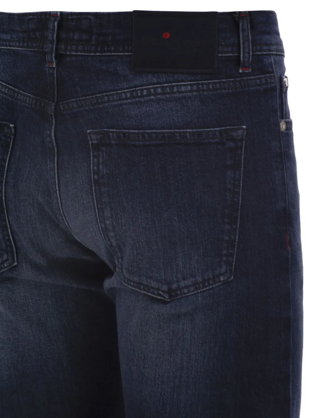 Kiton Skinny jeans met vervaagd effect en vijf zakken Blauw