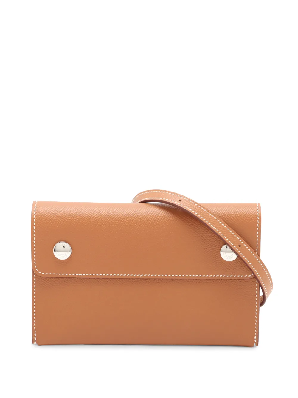Hermès Pre-Owned 2024 Epsom Hermesnap Wallet On Strap crossbody bag - Gold