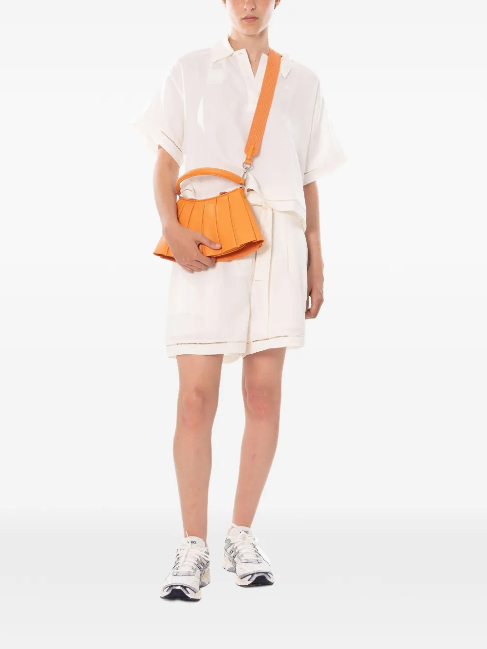 Lacoste Borsa a tracolla Runway Lenglen piccola - Arancione