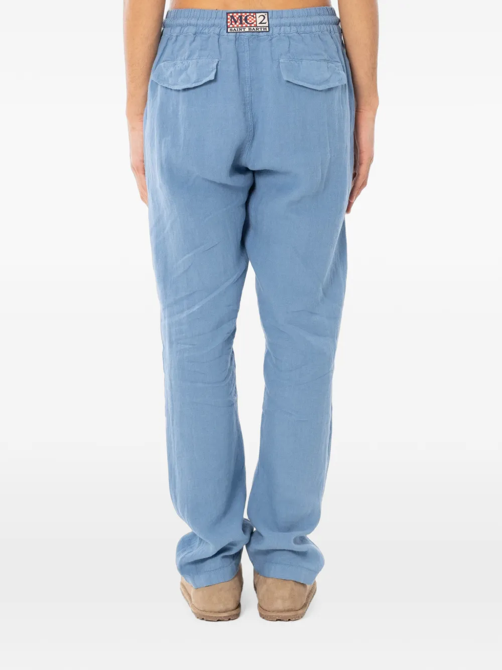MC2 Saint Barth Calais linnen broek Blauw