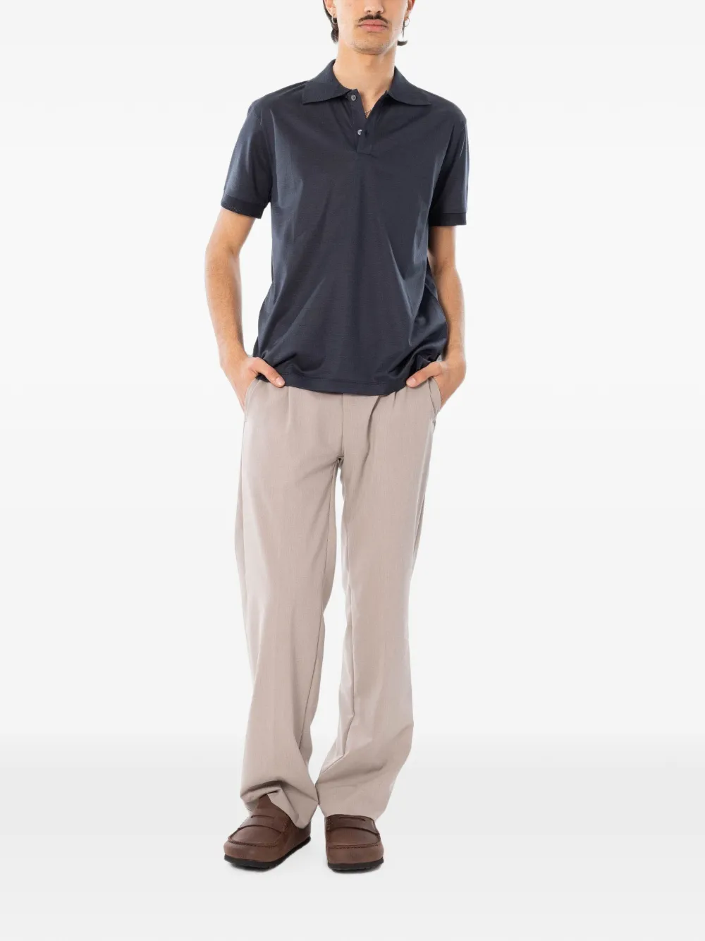 Daniele Fiesoli Poloshirt met korte mouwen Grijs