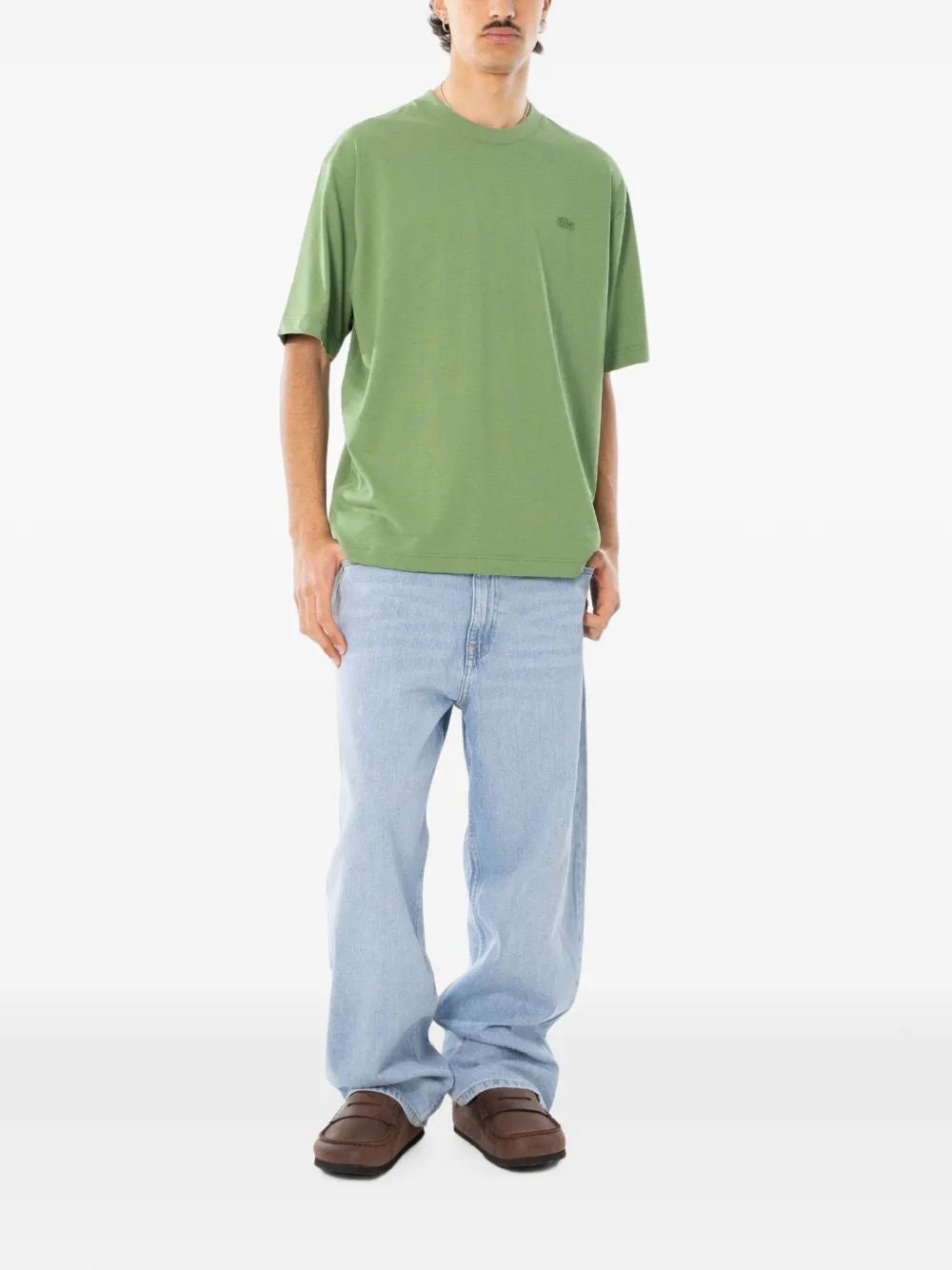 Lacoste Katoenen T-shirt Groen