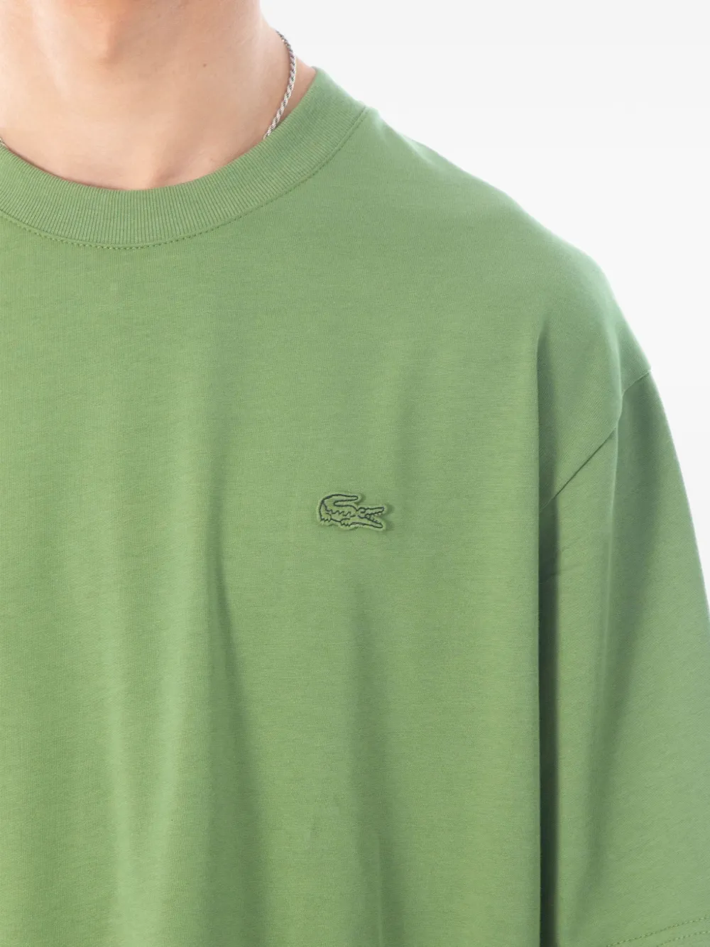 Lacoste Katoenen T-shirt Groen