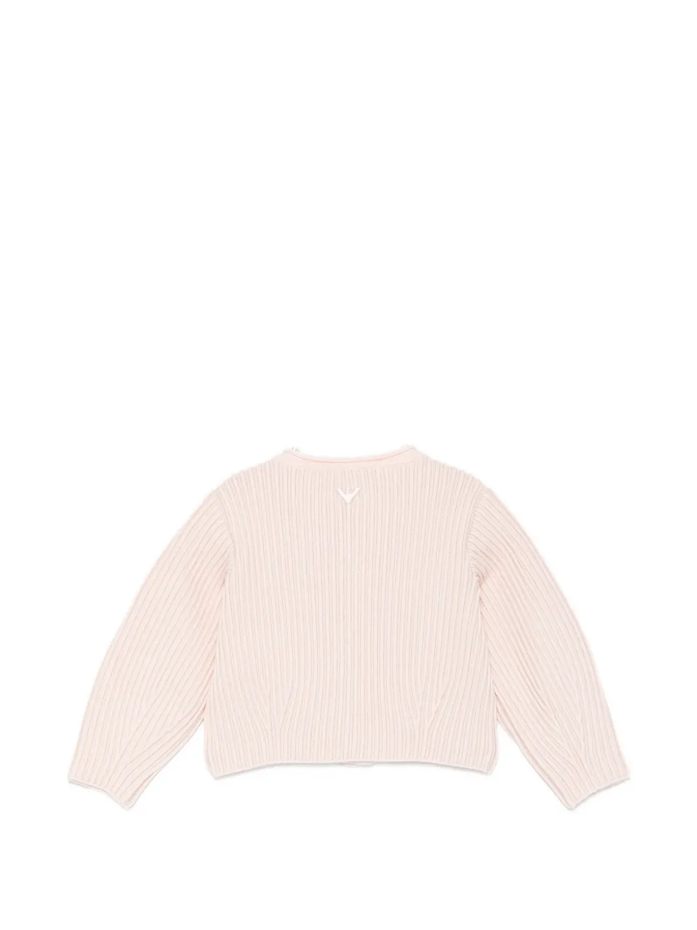 Emporio Armani Kids Ribgebreid vest Roze