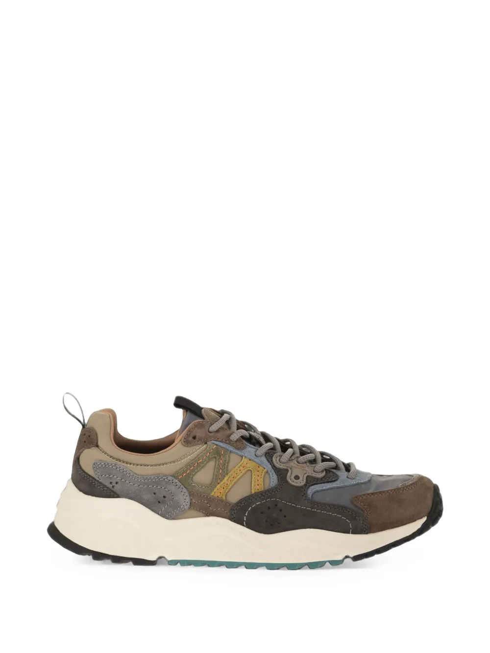 FLOWER MOUNTAIN Solin suede panelled sneakers