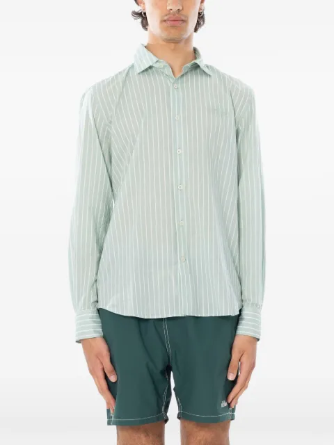 MC2 Saint Barth Ice striped cotton-voile shirt