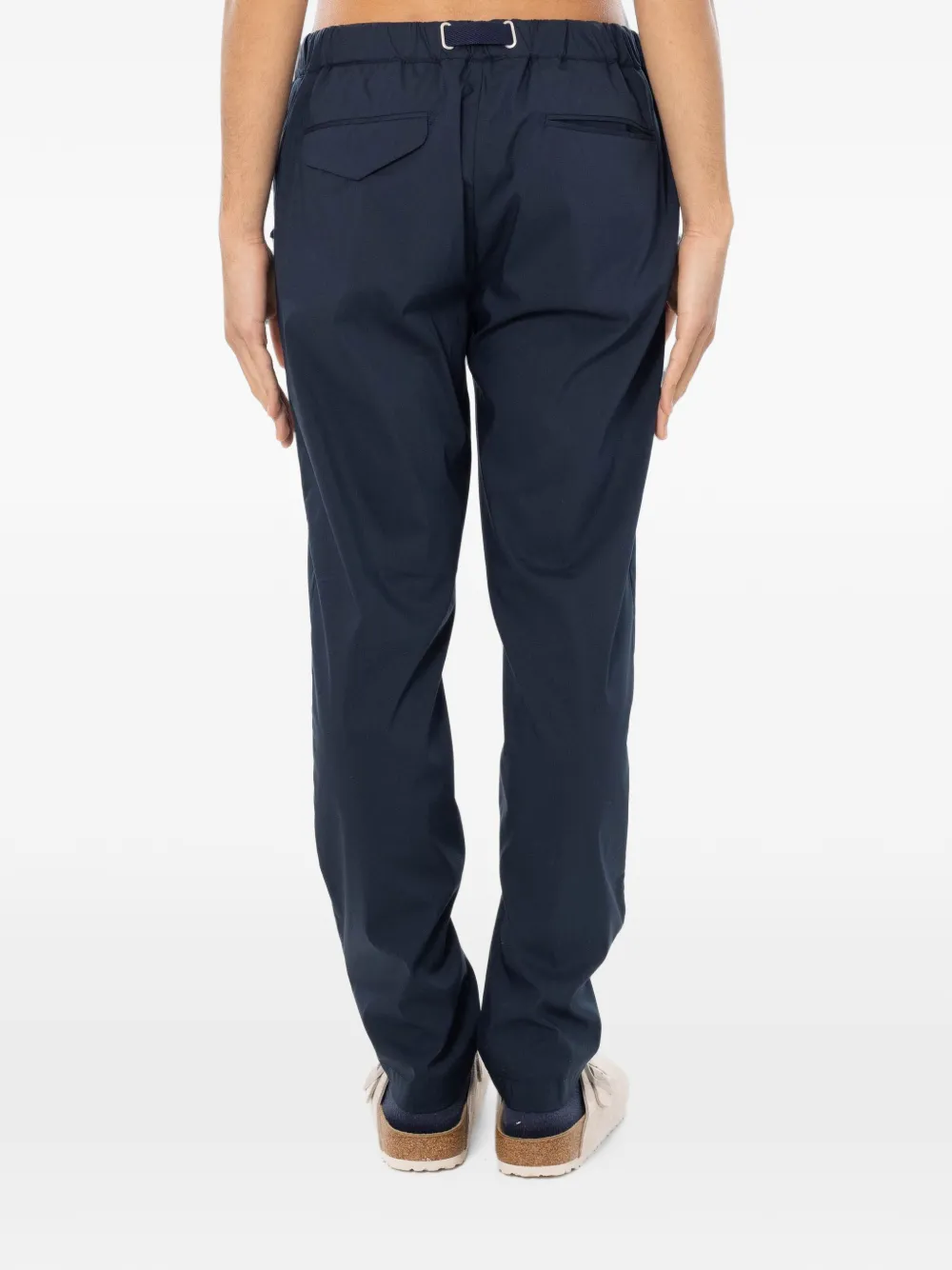 White Sand Belted Pants In Multi