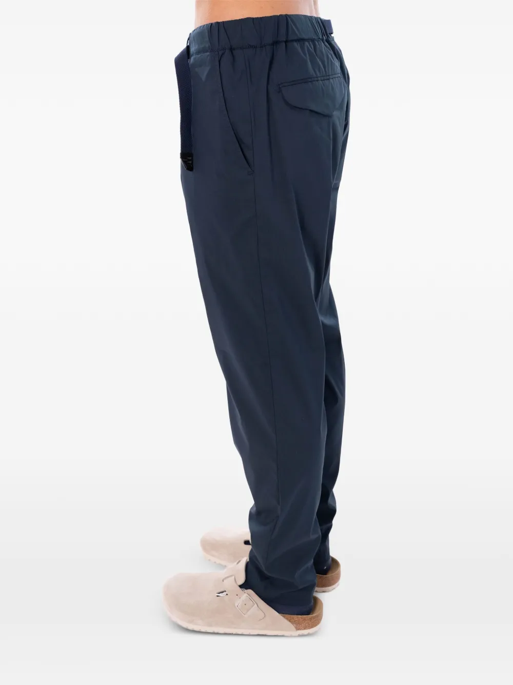White Sand Belted Pants In Multi