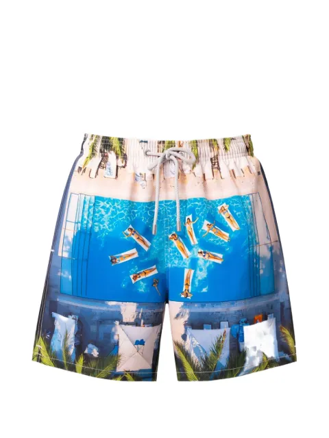 MC2 Saint Barth Gustavia graphic-print swim shorts