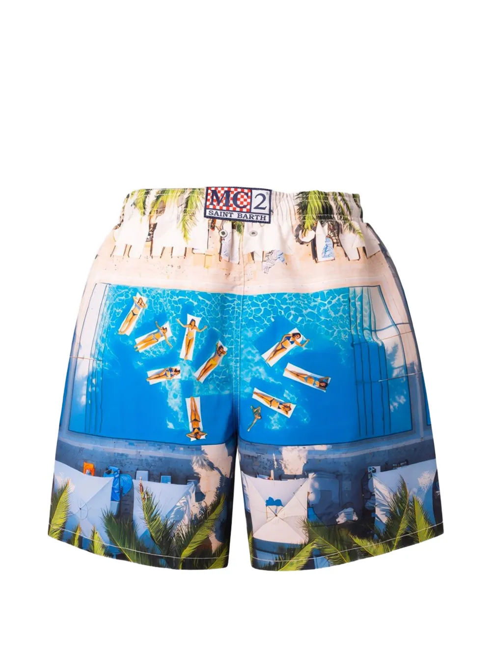 MC2 Saint Barth Zwembroek met print Blauw