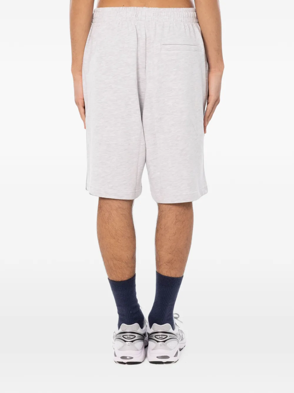 NEW AMSTERDAM Shorts met geborduurd logo Grijs