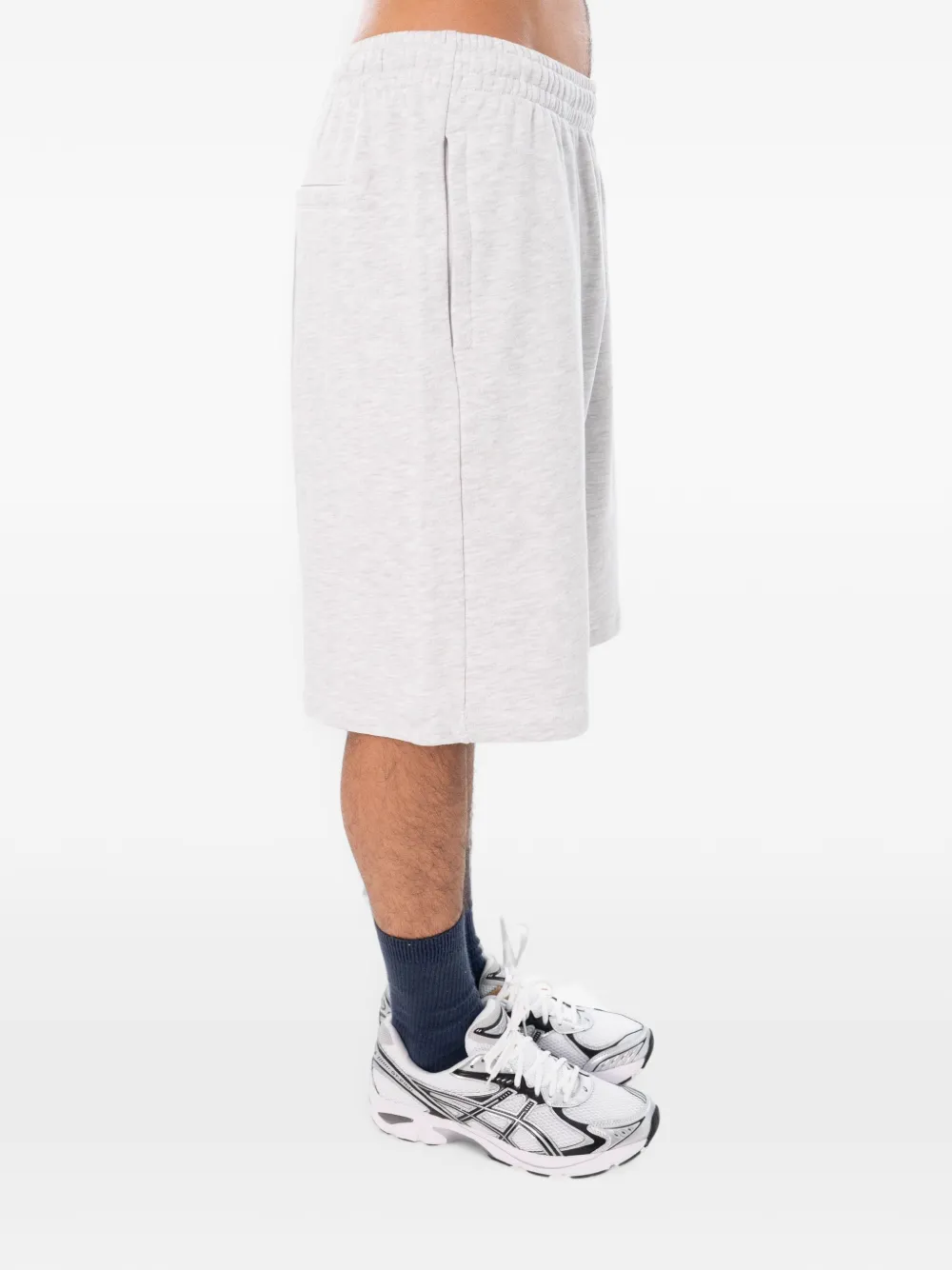 NEW AMSTERDAM Shorts met geborduurd logo Grijs
