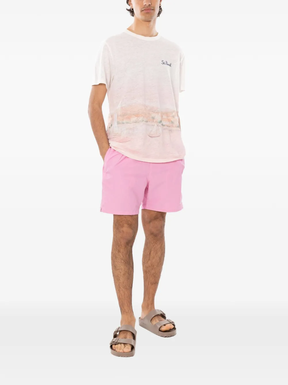 MC2 Saint Barth Ecstasea Sunset T-shirt Wit