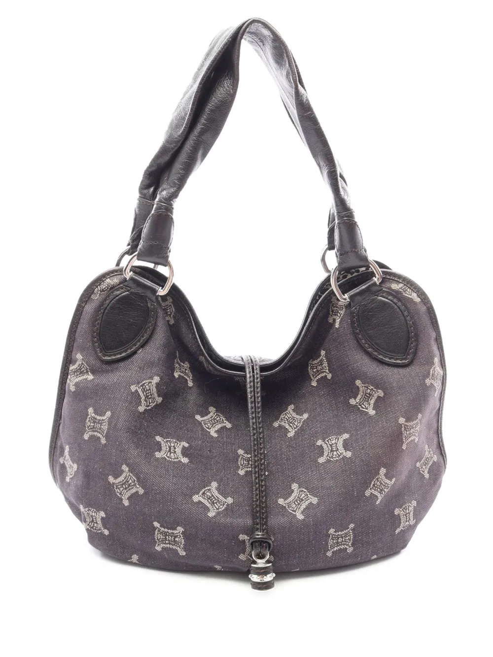 Celine Pre-Owned 2008 Macadam Denim Bittersweet hobo bag - Blu