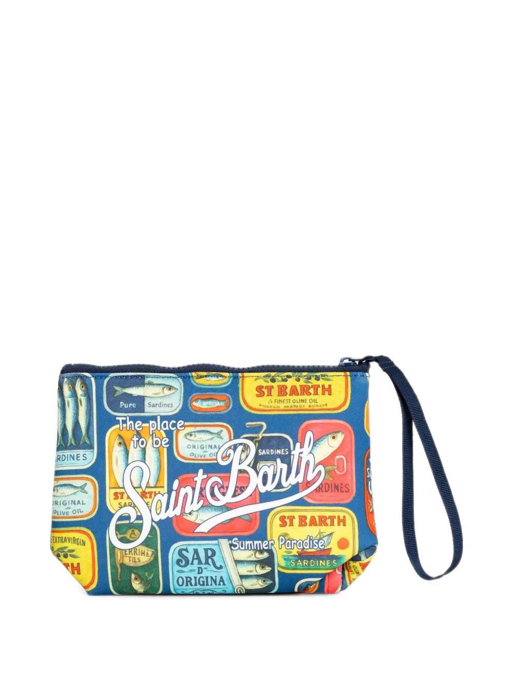 MC2 Saint Barth Aline clutch met print Blauw