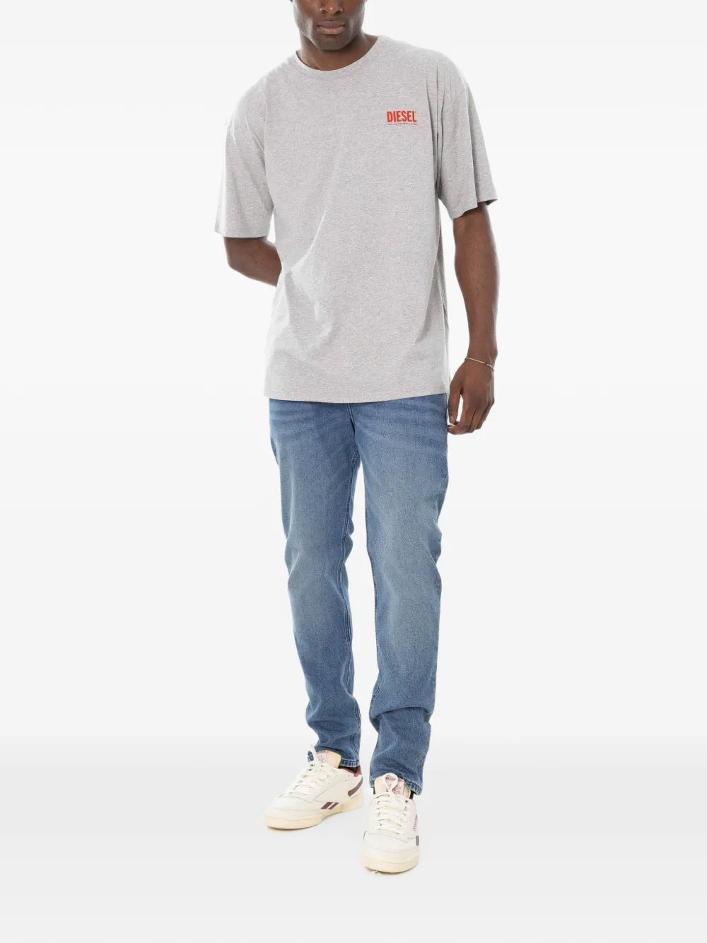 Diesel 1979 Sleenker jeans met lichte wassing Blauw
