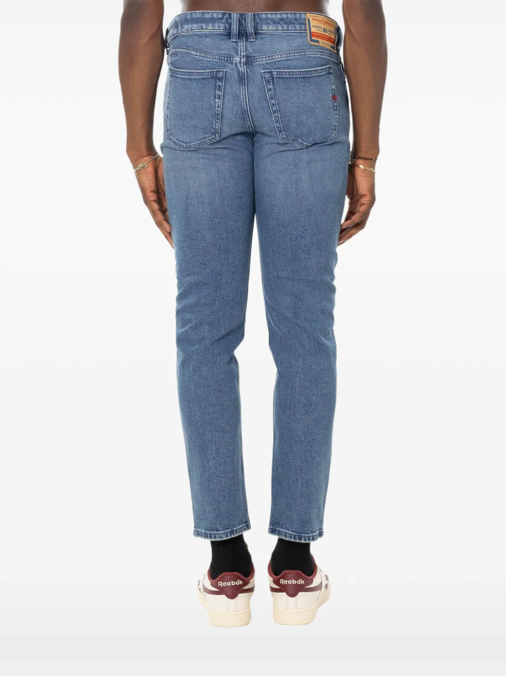 Diesel 1979 Sleenker jeans met lichte wassing Blauw