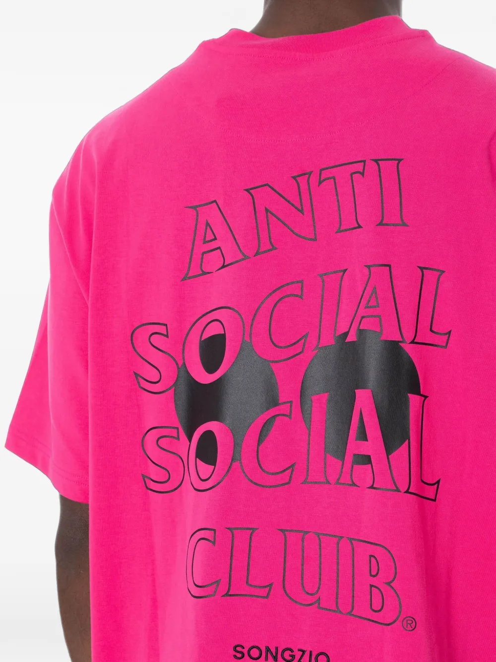 SONGZIO x ASSC T-shirt met logo-print Roze