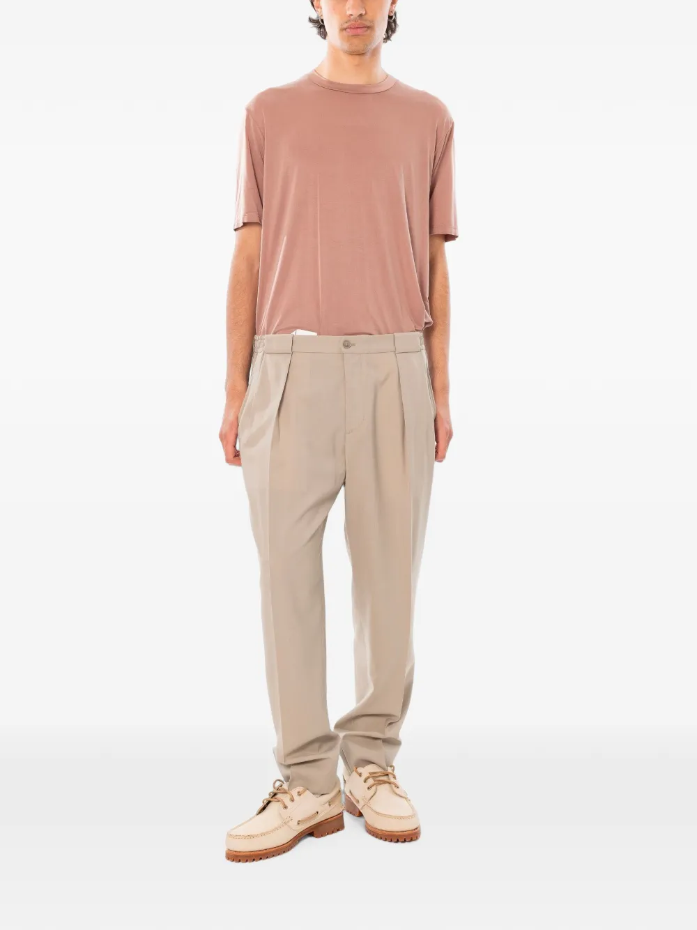 Briglia 1949 Portobello Marzotto pleated trousers Beige