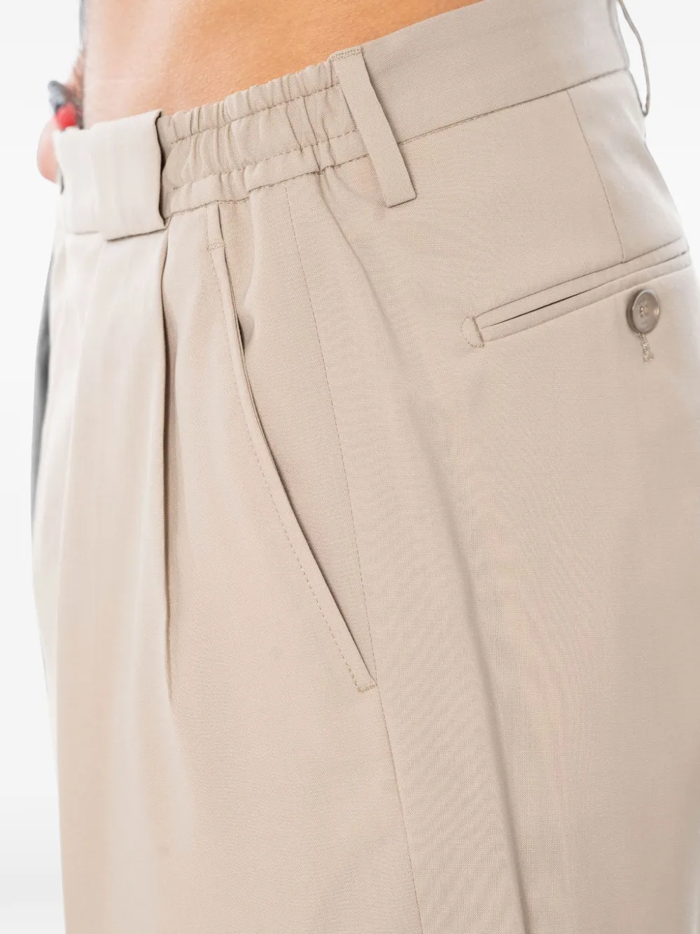 Briglia 1949 Portobello Marzotto pleated trousers Beige