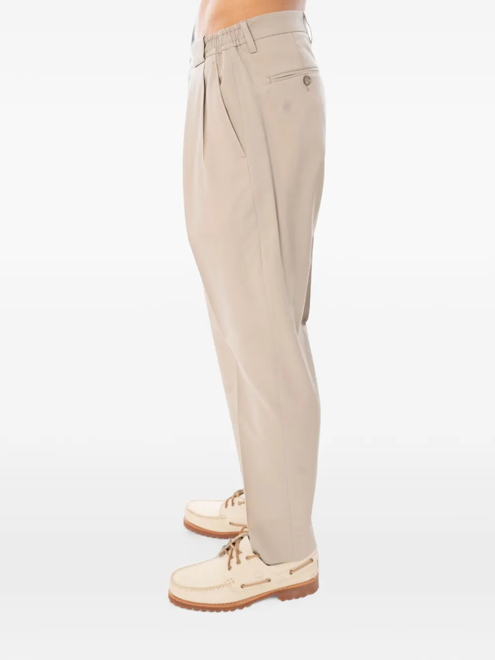 Briglia 1949 Portobello Marzotto pleated trousers Beige