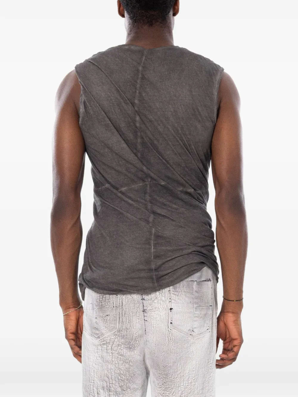 Md75 Washed-effect Tank In Gray