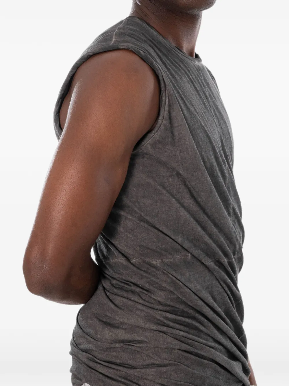 Md75 Washed-effect Tank In Gray